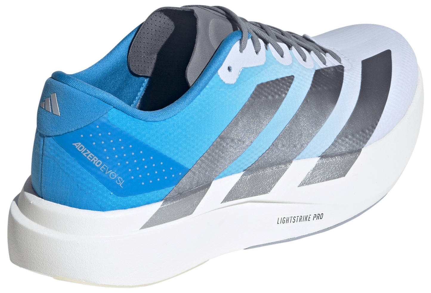 adidas Men's Adizero EVO SL Woven Running Shoes - Ftwr White/Ftwr White/Ftwr White - View 6