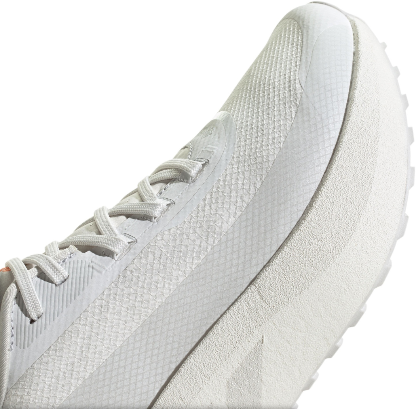 adidas Men's Hyperboost GTX Shoes - Crystal White/Orbit Grey/Orange - View 7