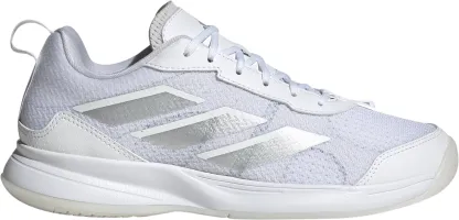 adidas Women's Avaflash Tennis Shoes - White/White/Silver - View 1