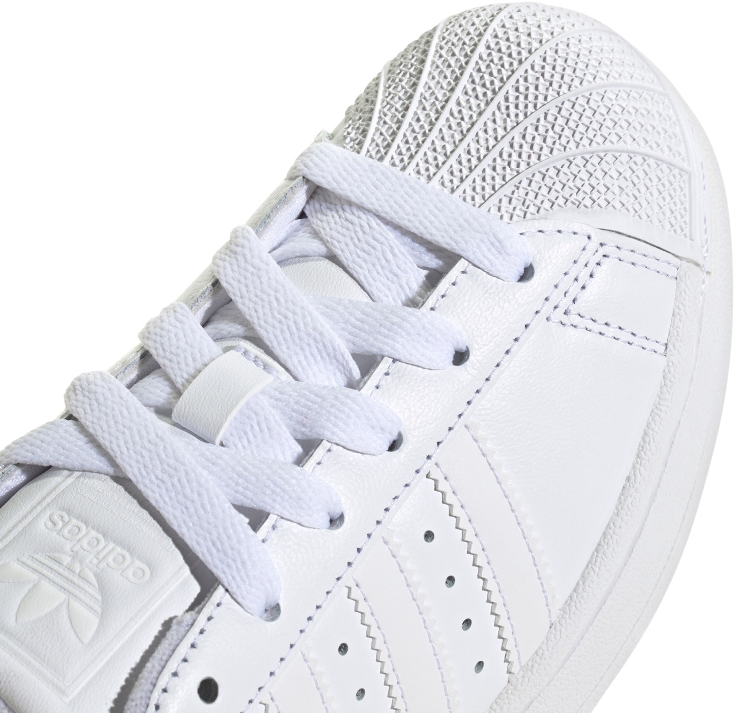 adidas Kids' Grade School Superstar II Shoes - White - View 7