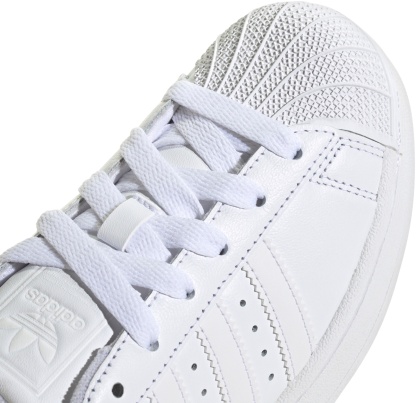 adidas Kids' Grade School Superstar II Shoes - White - View 7