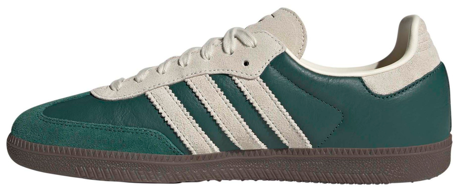 adidas Samba OG Shoes - Green/White/Gum - View 6