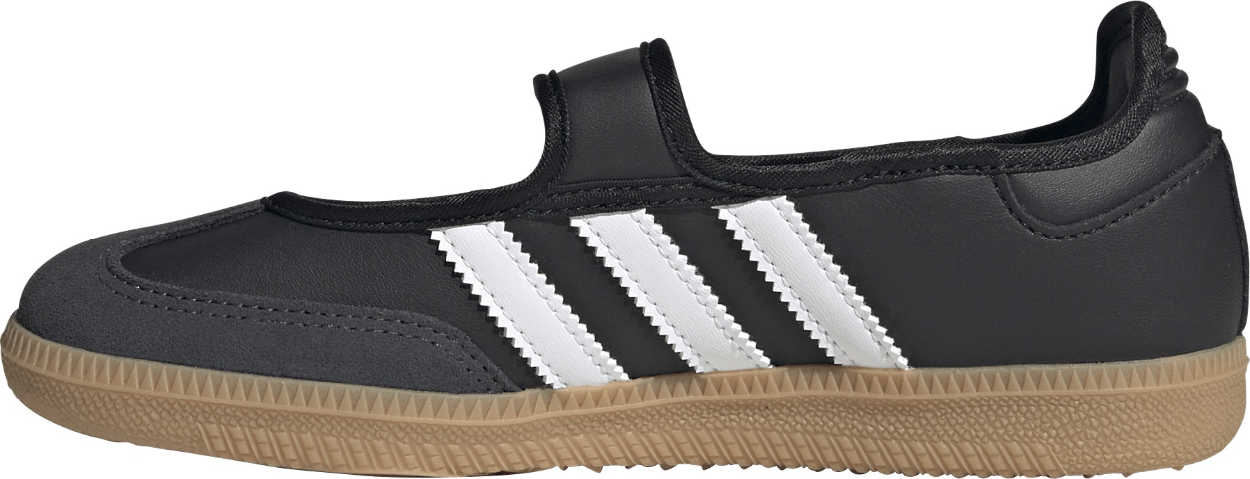 adidas Kids' Grade School Samba Jane Shoes - Core Black/Ftwr White/Gum 3 - View 4