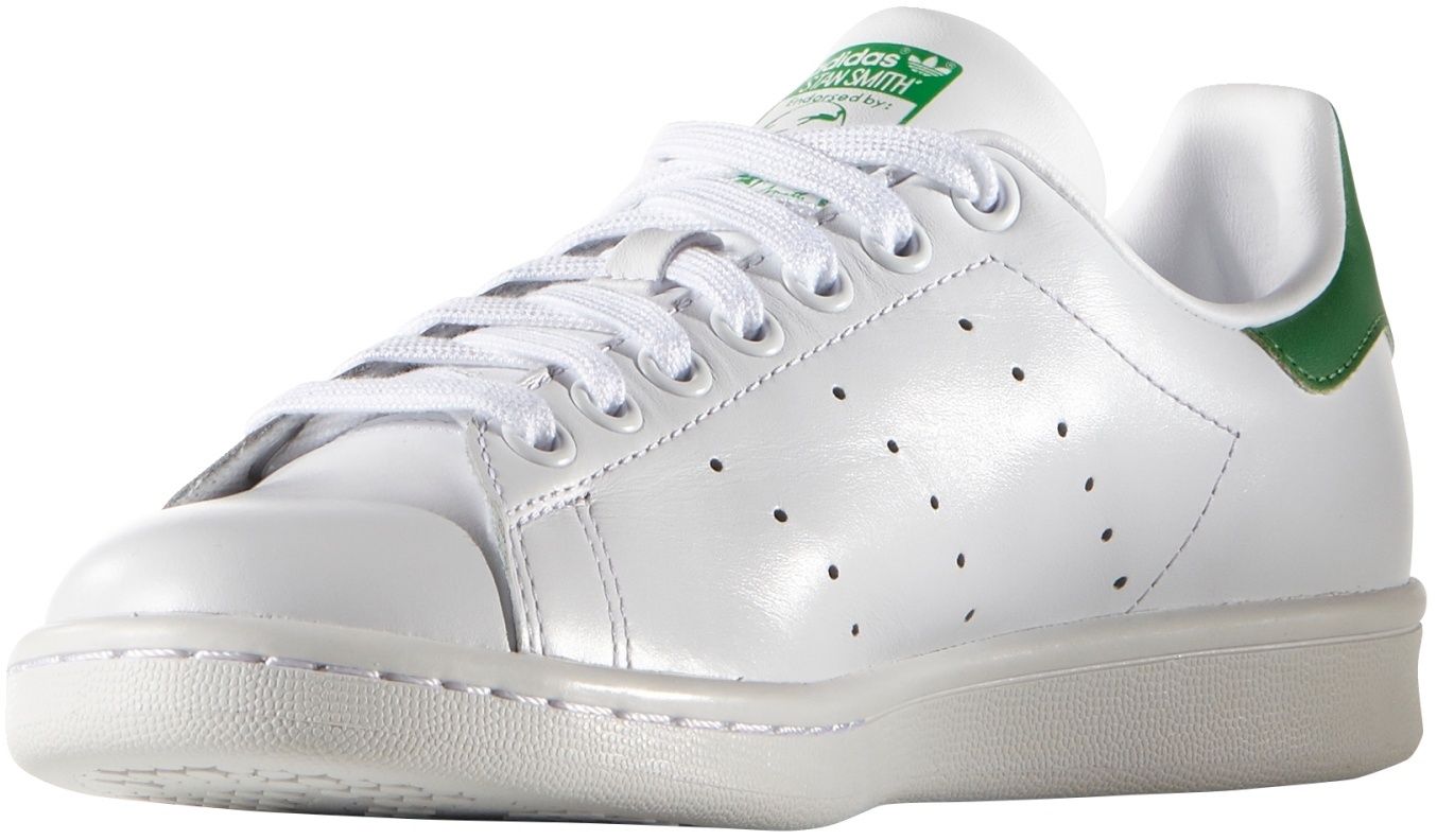 adidas Originals Women's Stan Smith Shoes - White/Green - View 4