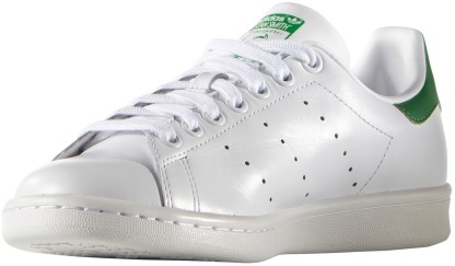 adidas Originals Women's Stan Smith Shoes - White/Green - View 4