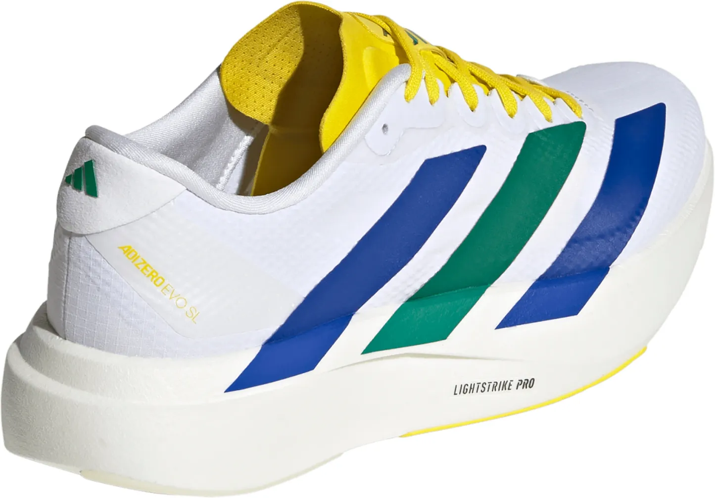 adidas Women's Adizero EVO SL Running Shoes - Grey/Blue/Yellow - View 6