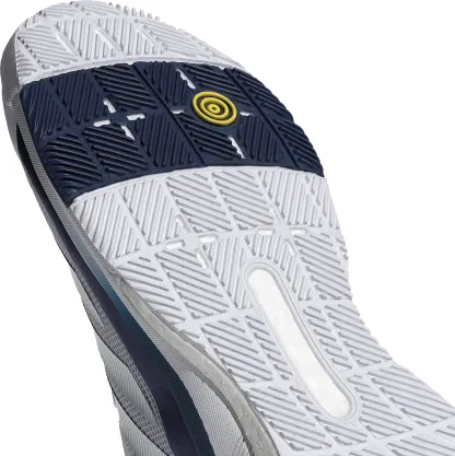 adidas Men's Crazyquick BOOST Padel Shoes - Ftwr White/Silver Met./Dark Blue - View 10