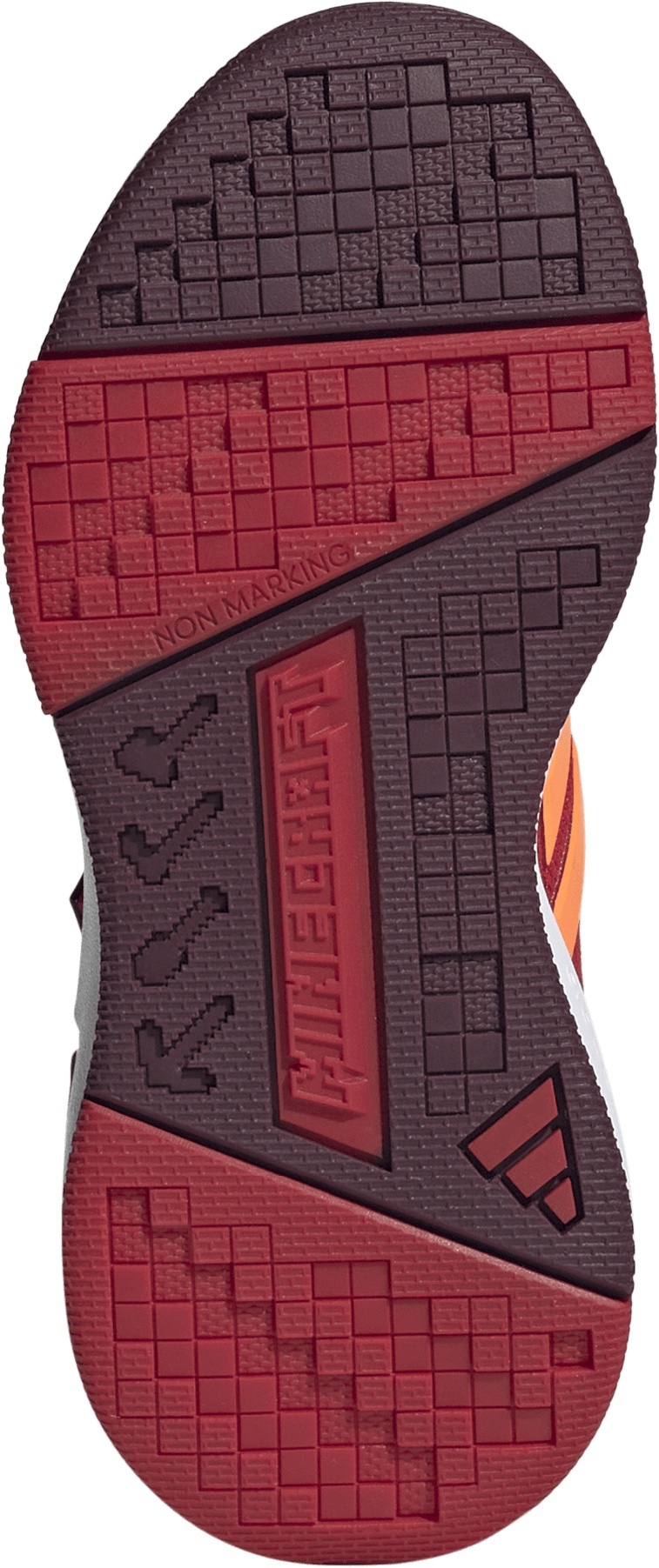 adidas Kids' Preschool Minecraft Pro Shoes - Better Scarlet/Maroon - View 3