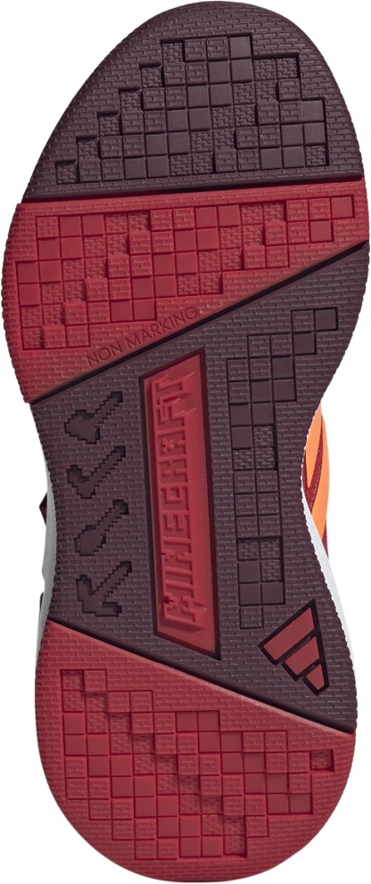 adidas Kids' Preschool Minecraft Pro Shoes - Better Scarlet/Maroon - View 3