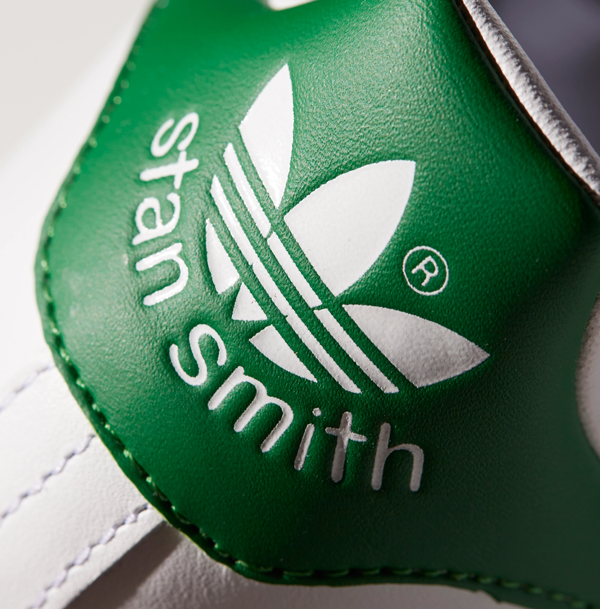 adidas Originals Men's Stan Smith Shoes - White/Green - View 6