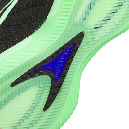 adidas Kids' Grade School Anthony Edwards 2 'Glow' Basketball Shoes - Black/Lime Burst/Lucid Blue - View 8