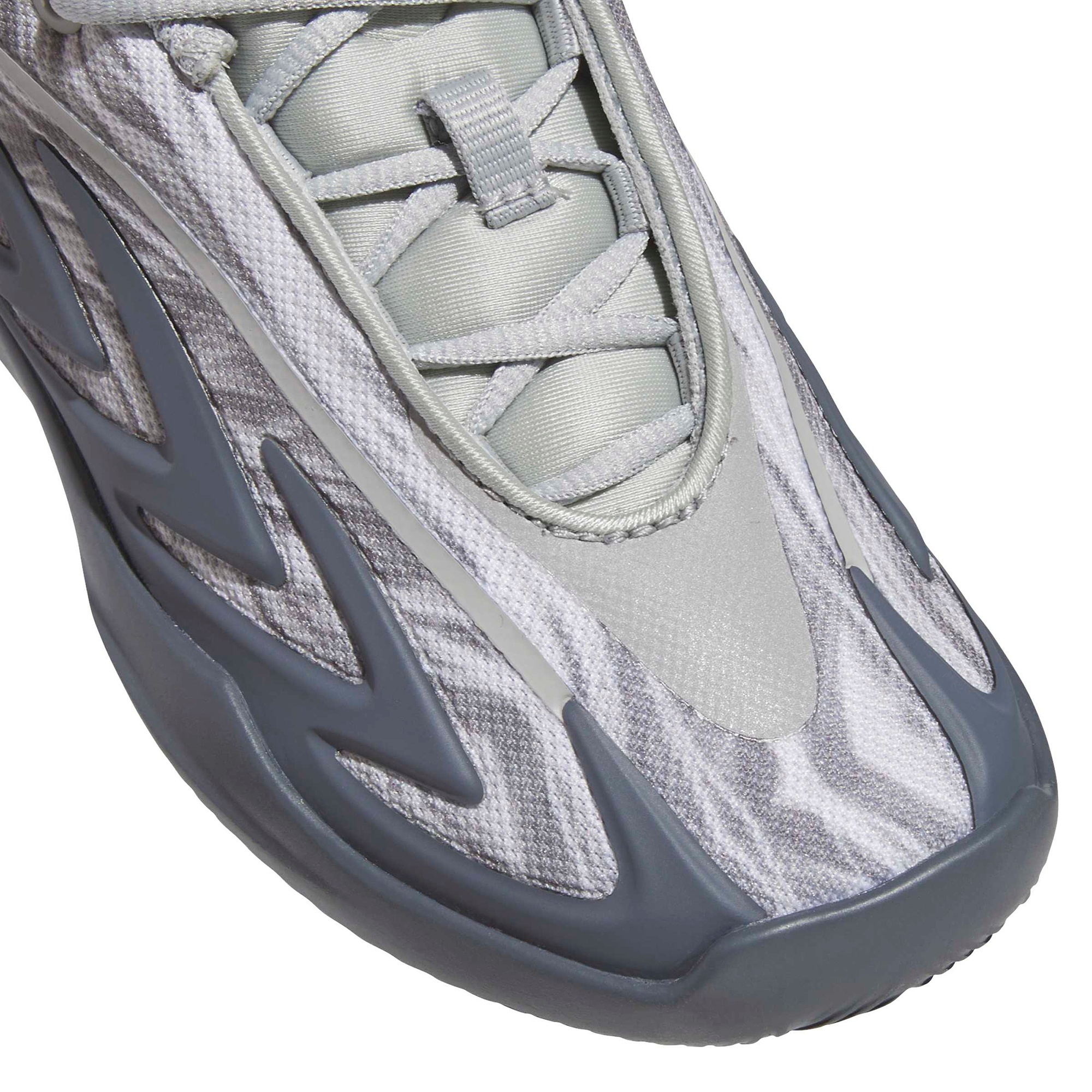 adidas Kids' Preschool Anthony Edwards 3 'Snow Camo' Basketball Shoes - Stone/Onix/Night Grey - View 6