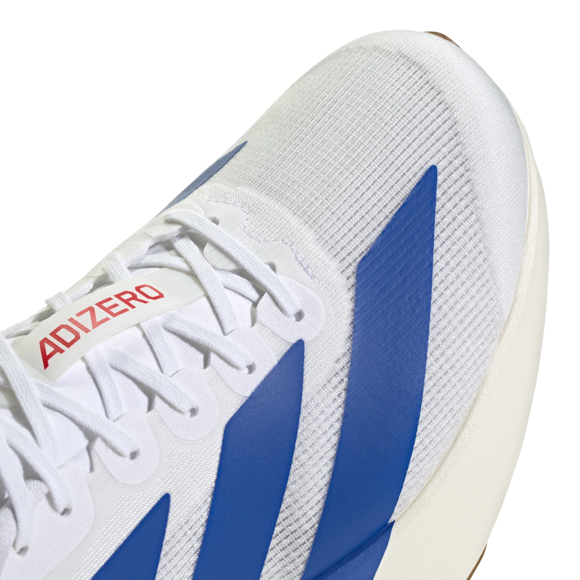adidas Men's Adizero EVO SL Running Shoes - White/Blue/Ruby - View 7