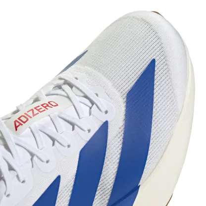 adidas Men's Adizero EVO SL Running Shoes - White/Blue/Ruby - View 7