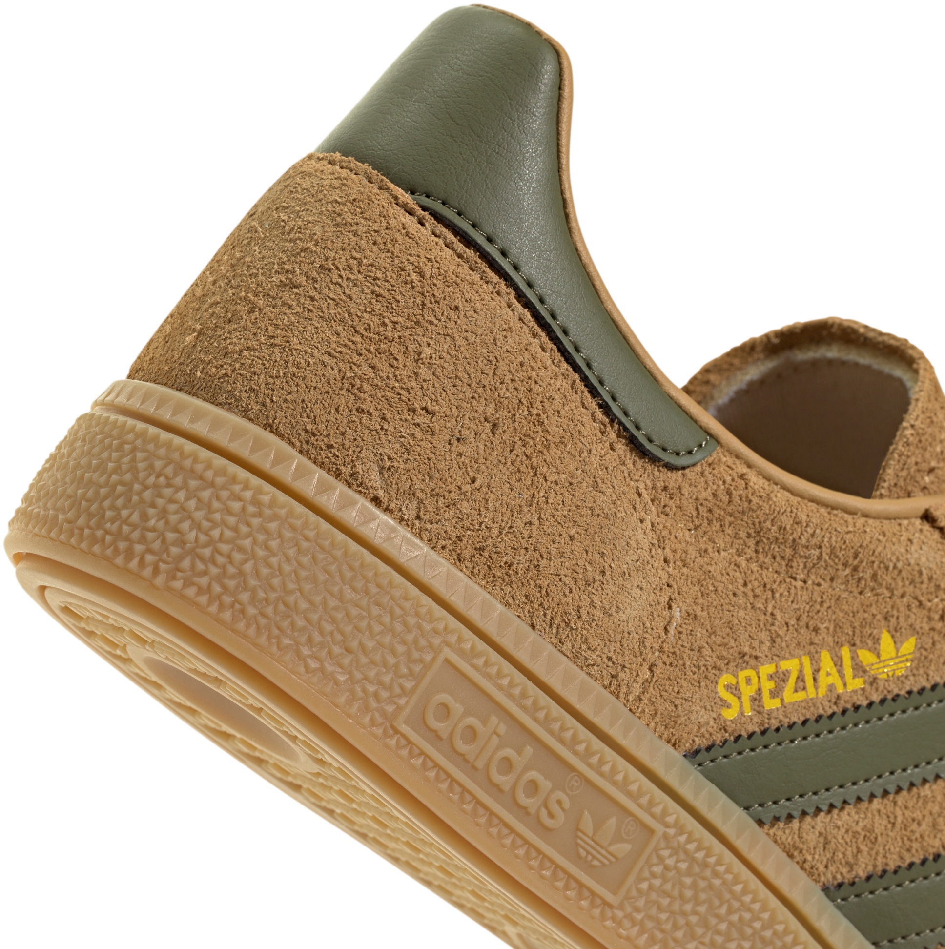 adidas Men's Handball Spezial Shoes - Golden Beige/Olive/Gum - View 8