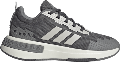 adidas Kids' Grade School Minecraft Pro Shoes - Grey Five/Grey One/Grey Three - View 1