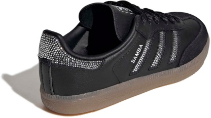adidas Kids' Preschool Samba OG Shoes - Black/Black/Silver Metallic - View 5