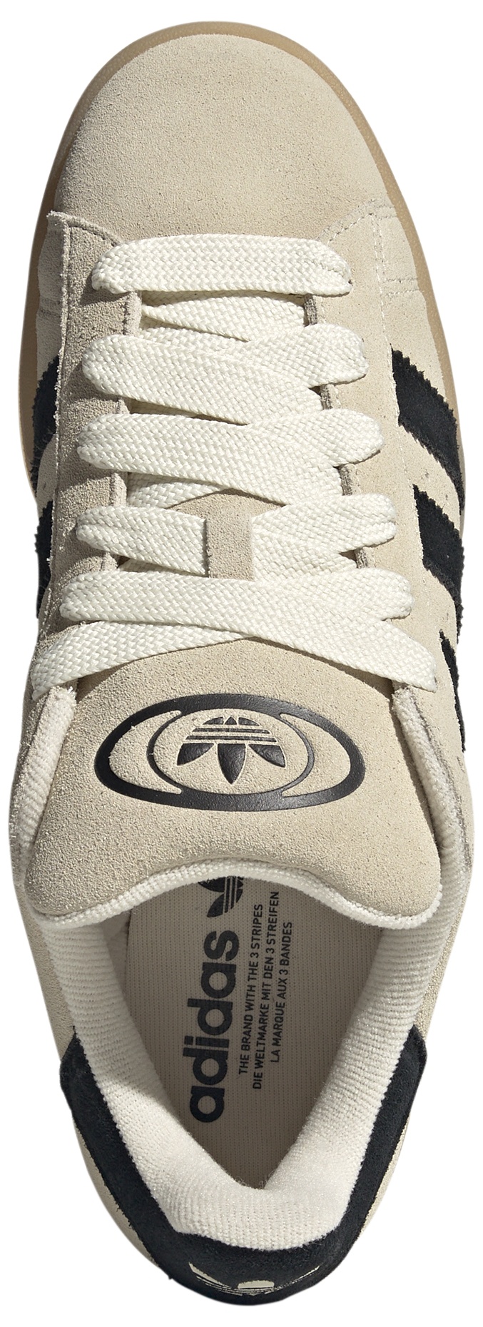 adidas Men's Campus 00s Shoes - White/Black/Gum - View 2