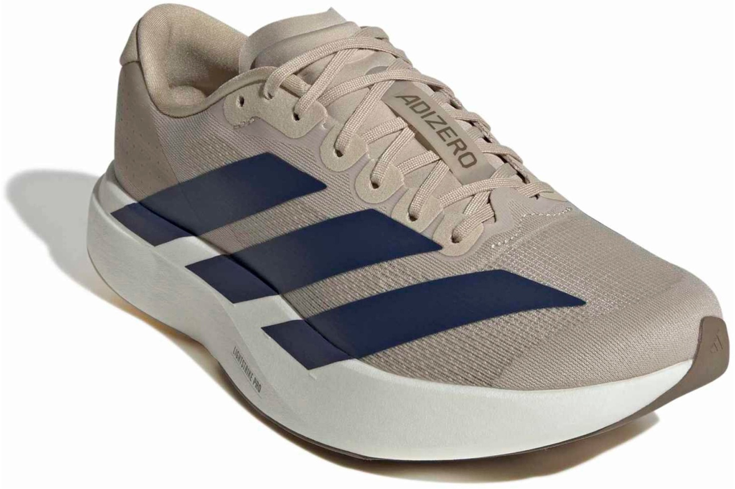 adidas Men's Adizero EVO SL Running Shoes - Khaki/Night Indigo/Khaki - View 5