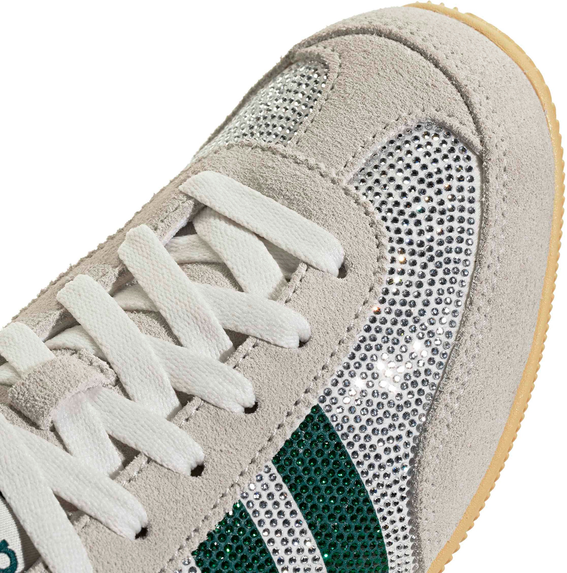 adidas Women's Japan Shoes - Rhinestone Wht/Rich Green - View 7