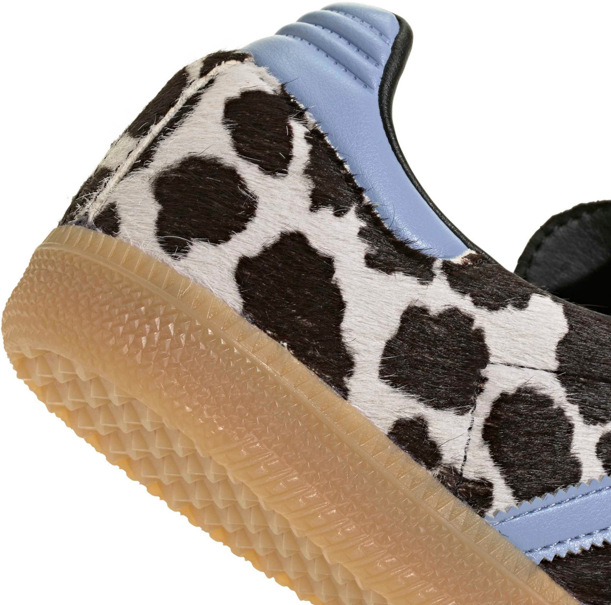 adidas Women's Samba OG Shoes - Pony Hair Chalk Blue/Blk - View 8