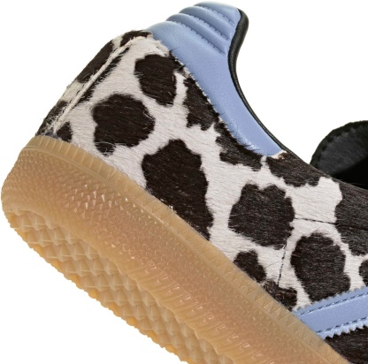 adidas Women's Samba OG Shoes - Pony Hair Chalk Blue/Blk - View 8