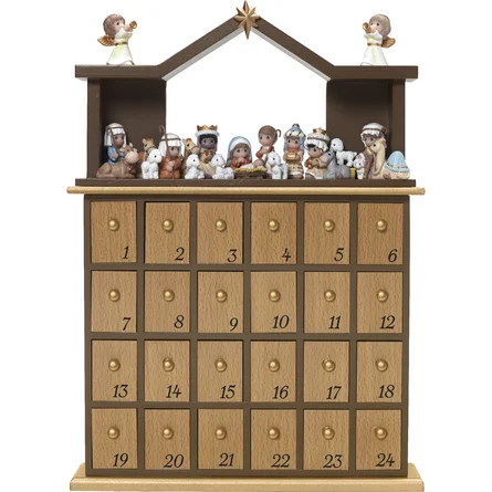 🔥LIMITED TIME OFFER ONLY TODAY! - Precious Moments Nativity Figurines Advent Calendar, 26-Piece Set