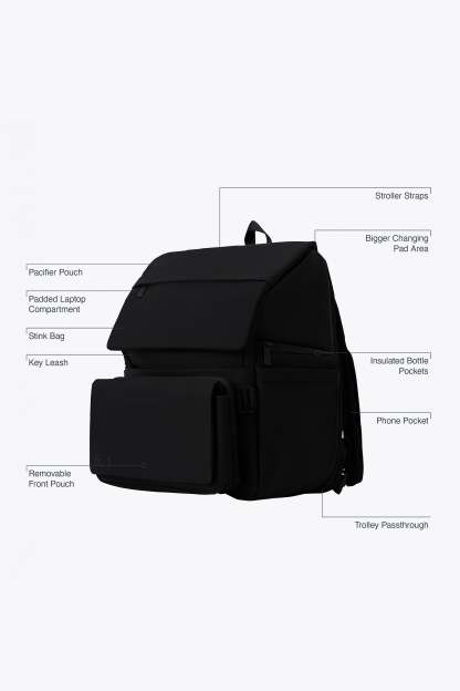 The Ultimate Diaper Backpack in Atlas Pink