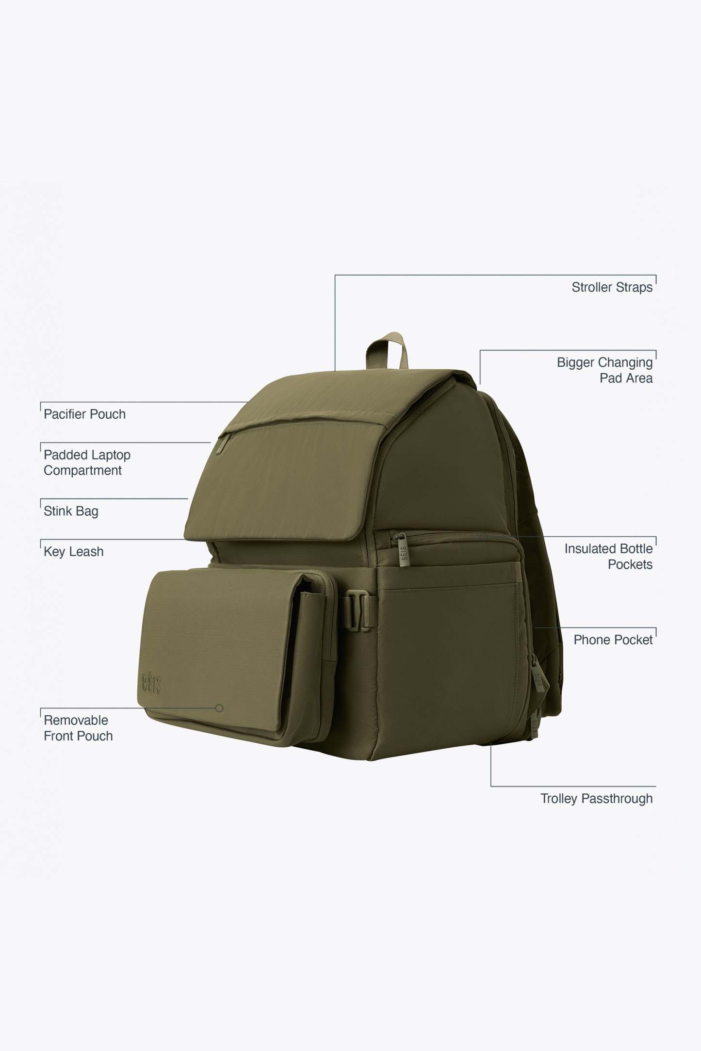 The Ultimate Diaper Backpack in Atlas Pink