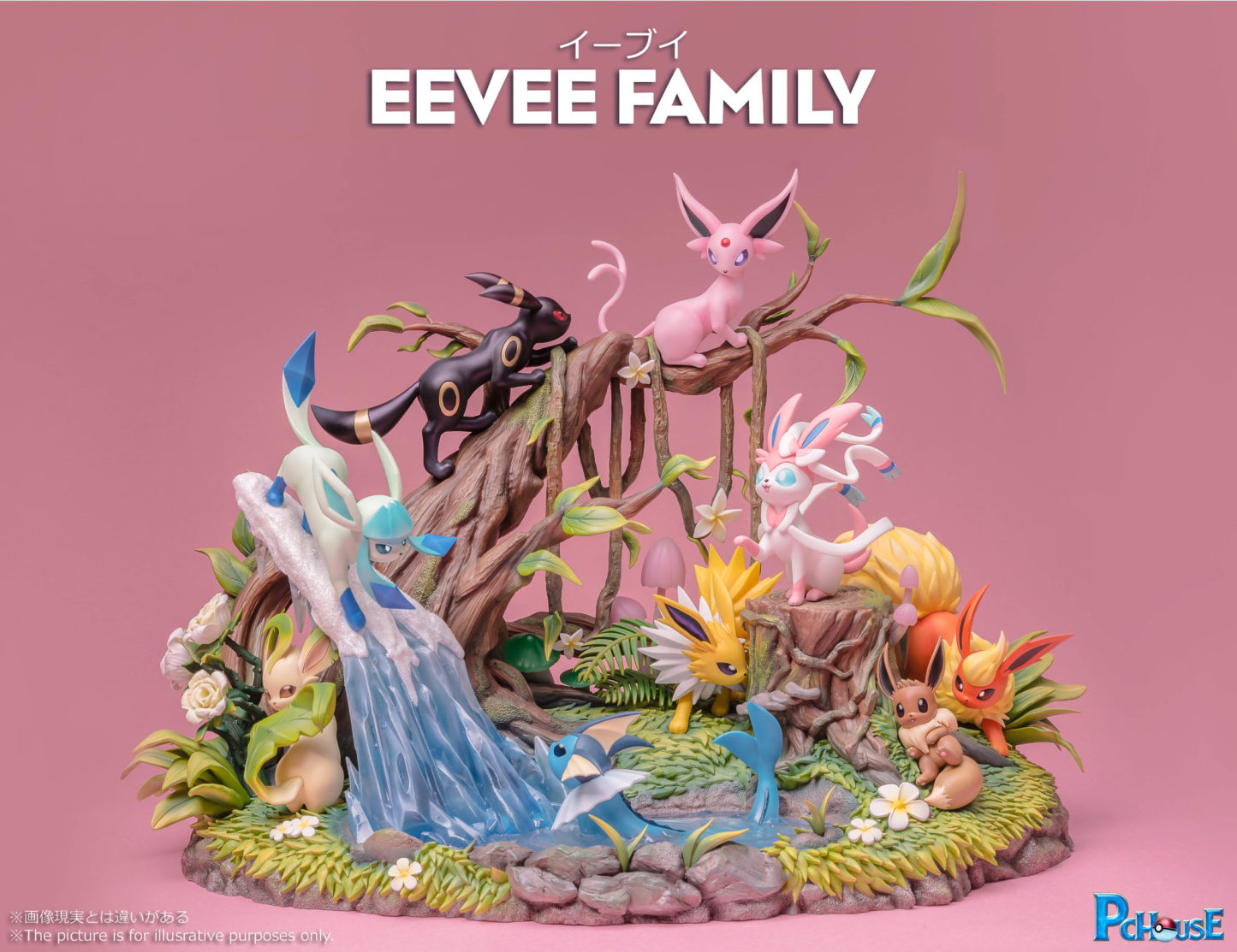 【Hurry! 60% Off】PC Hothtuse Studio Pokémthton Eethtvee Family Resin GK Statue - Limited Time Only!