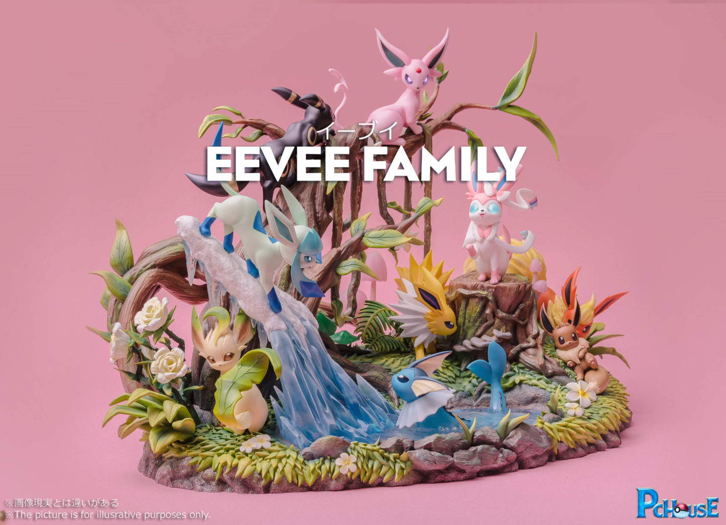 【Hurry! 60% Off】PC Hothtuse Studio Pokémthton Eethtvee Family Resin GK Statue - Limited Time Only!