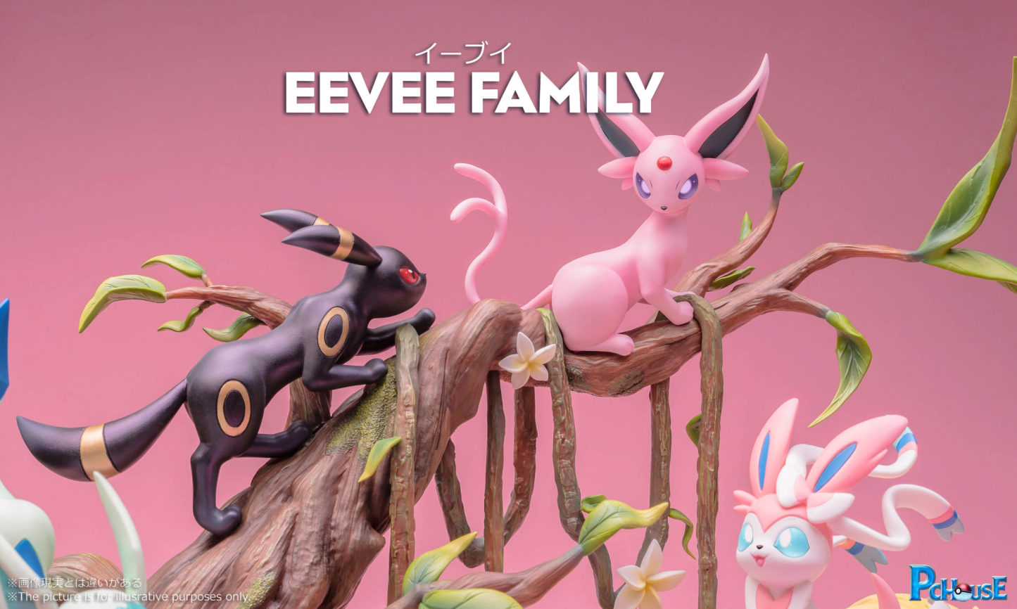 【Hurry! 60% Off】PC Hothtuse Studio Pokémthton Eethtvee Family Resin GK Statue - Limited Time Only!