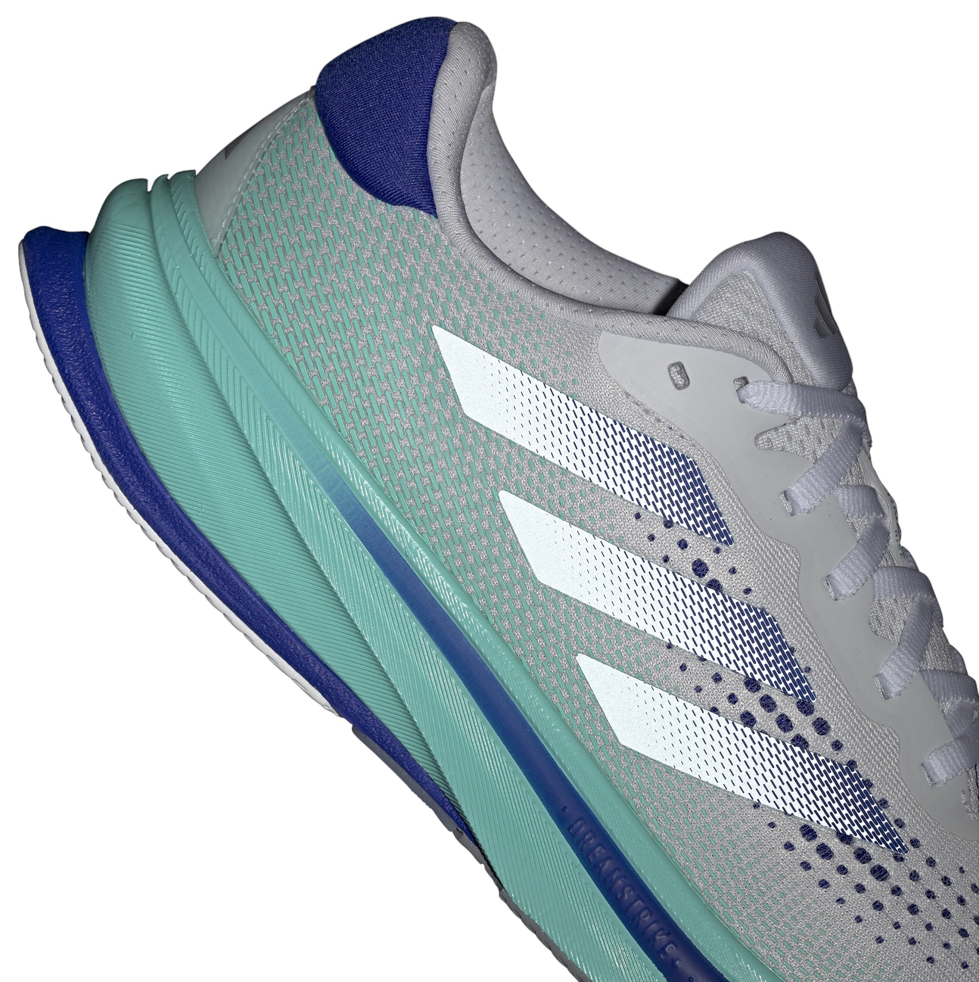 adidas Men's Supernova Rise Running Shoes - White/Aqua - View 9