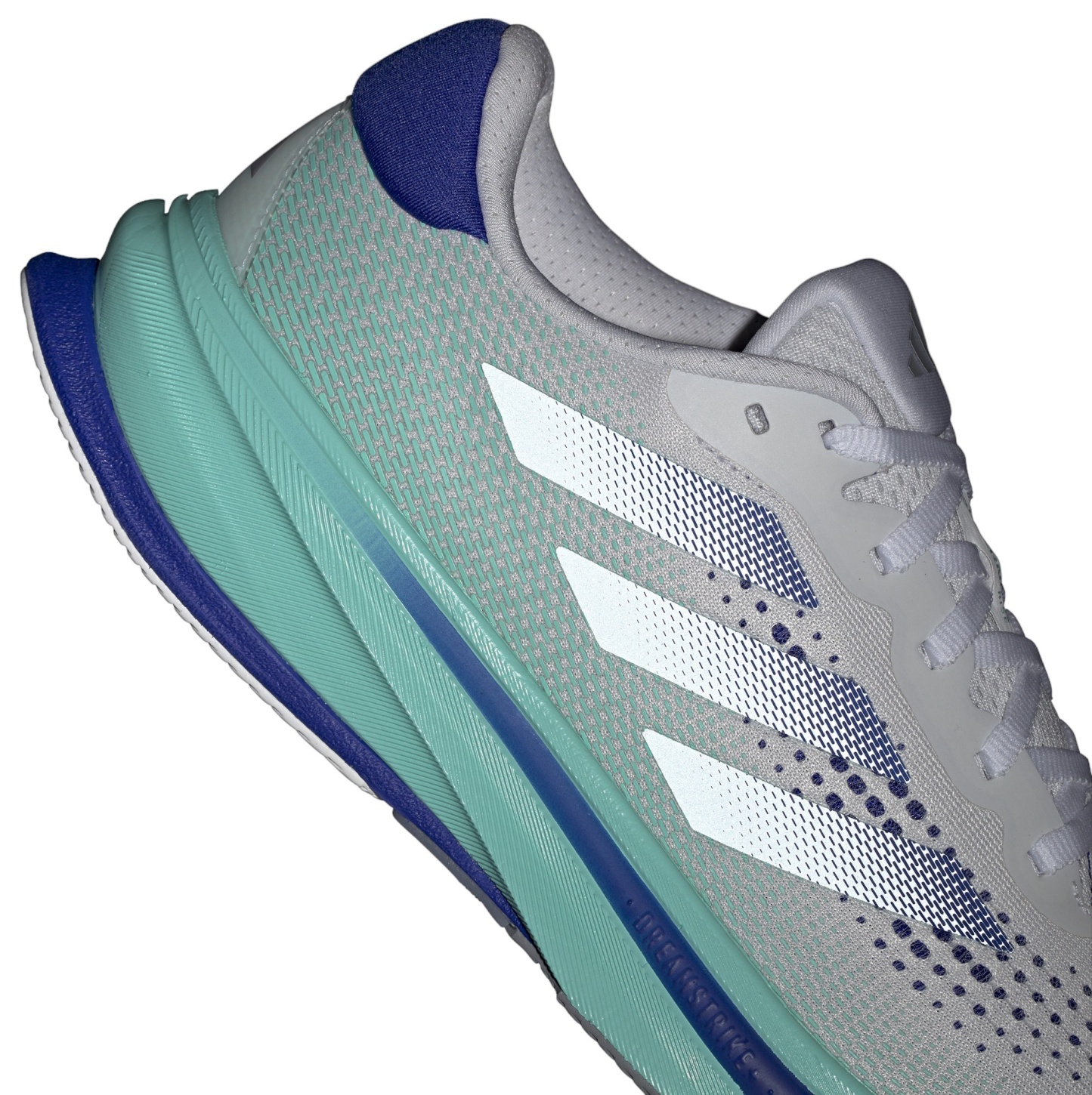 adidas Men's Supernova Rise Running Shoes - White/Aqua - View 9