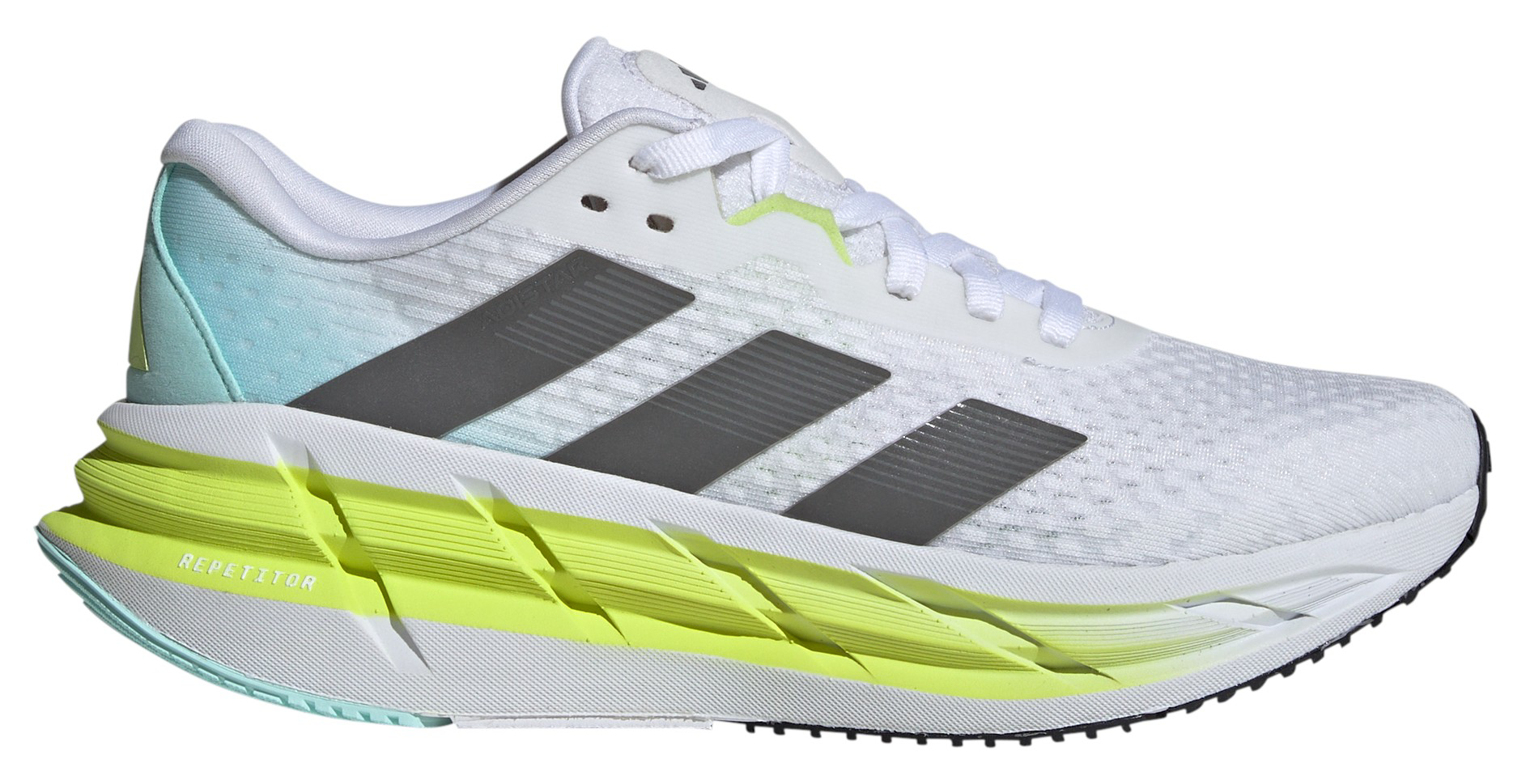 adidas Women's Adistar 3 Shoes - White/Black/Lime - View 1