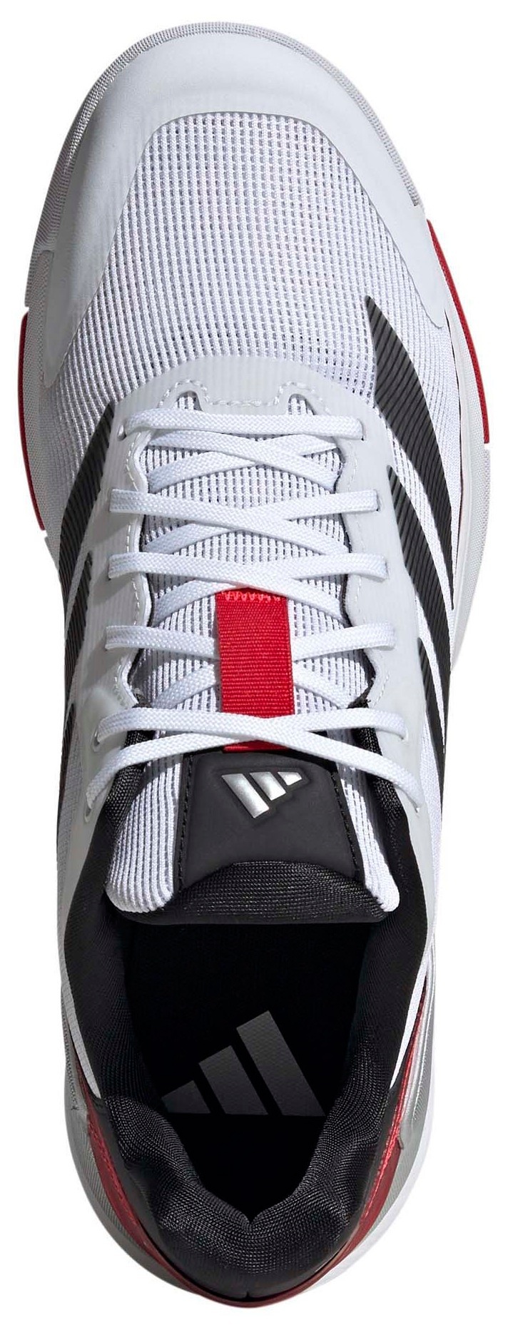 adidas Men's Crazyquick Padel Shoes - White/Black/Red - View 2