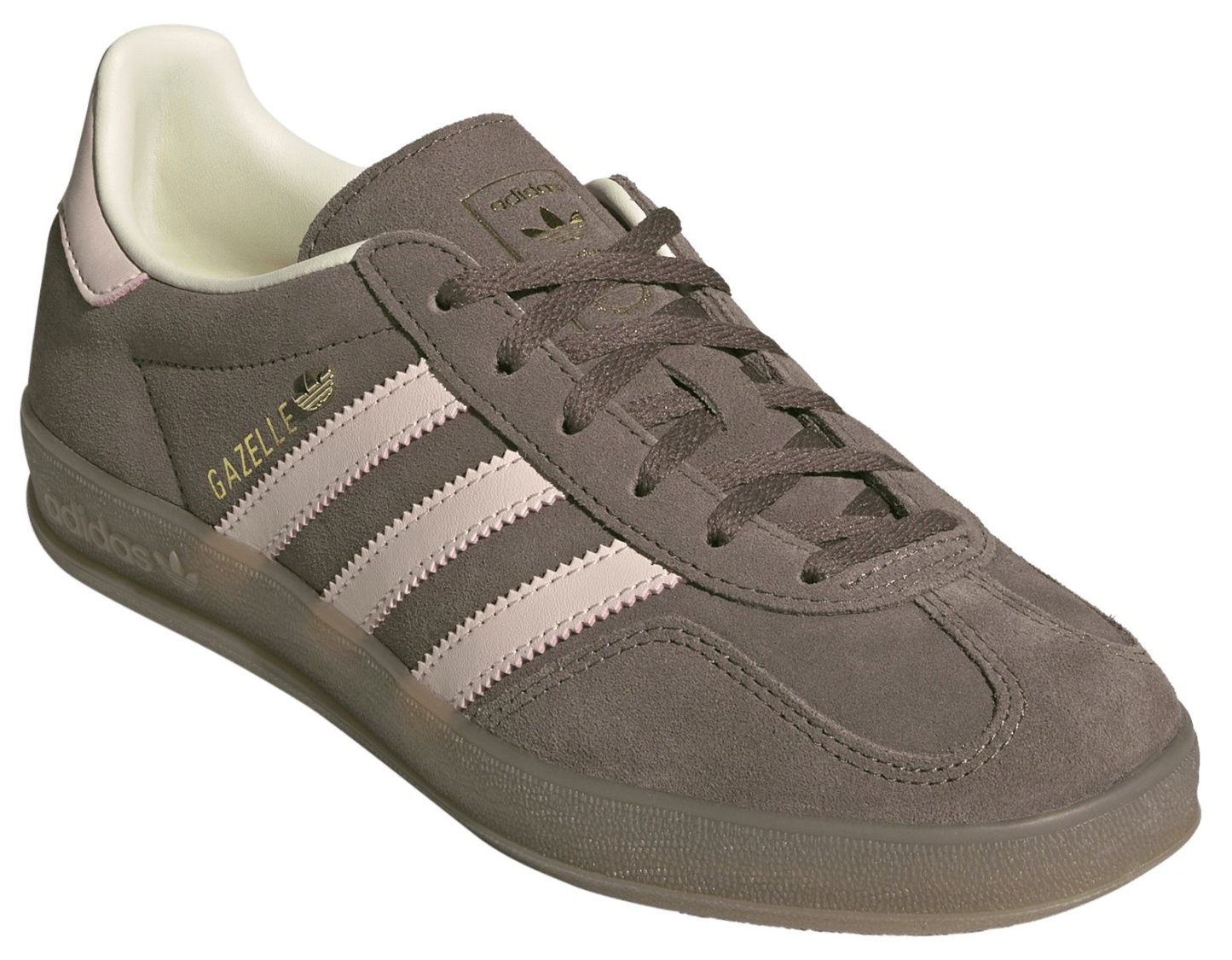 adidas Women's Gazelle Indoor Shoes - Earth Strata/Wonder Quartz/Gum5 - View 6
