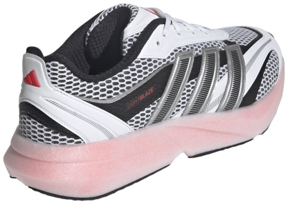 adidas Men's Lightblaze Shoes - White/Black/Lucid Red - View 6