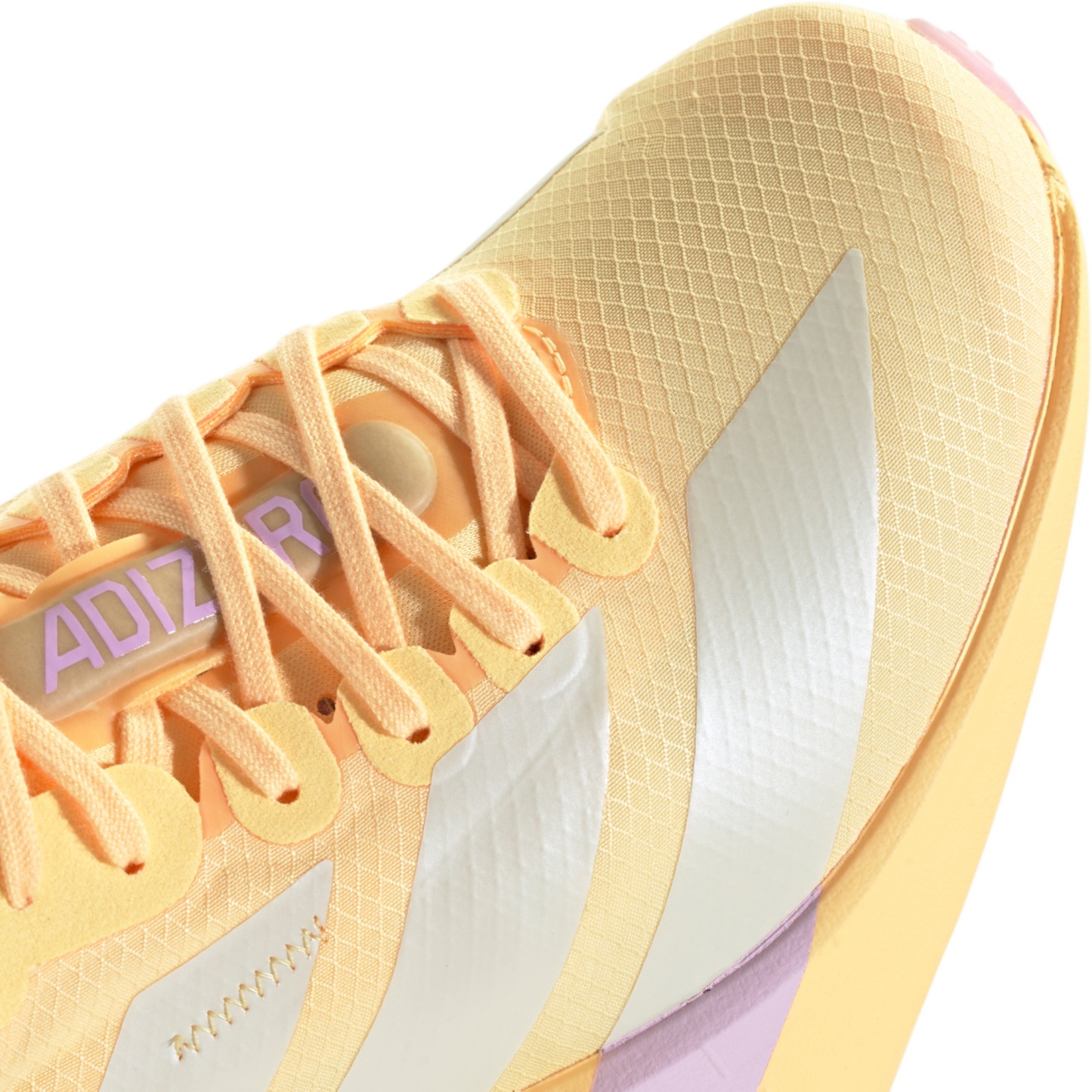 adidas Women's Adizero Adios Pro 4 Running Shoes - Ice Tangerine/Ice Gold Met./Bliss Lilac - View 8