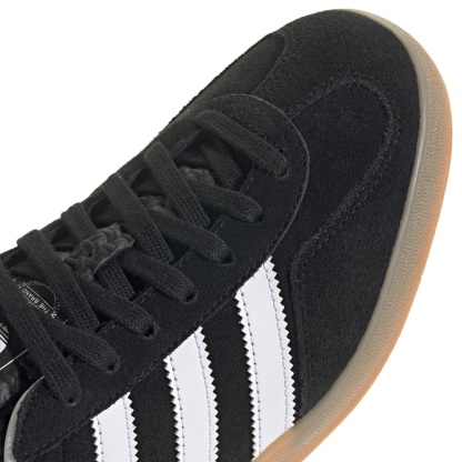 adidas Men's Gazelle Indoor Shoes - Black/White/Gum - View 7