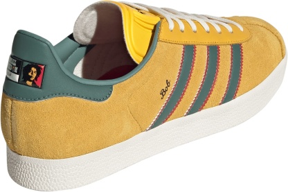 adidas Gazelle Bob Marley Shoes - Bold Gold/None/Ruby - View 7