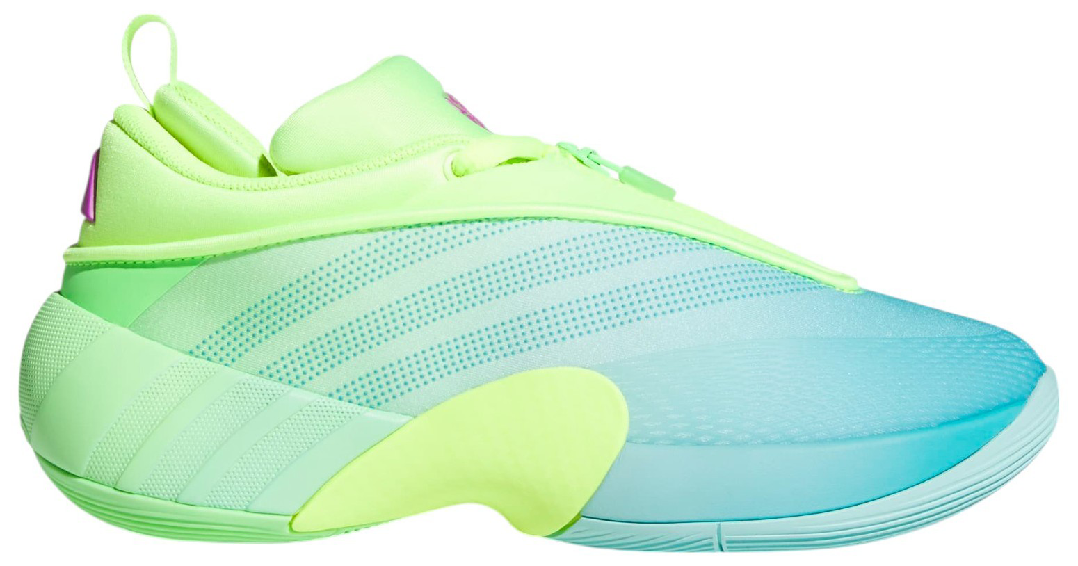 adidas Kids' Grade School D.O.N Issue #7 Basketball Shoes - Neon Yellow/Aqua - View 1