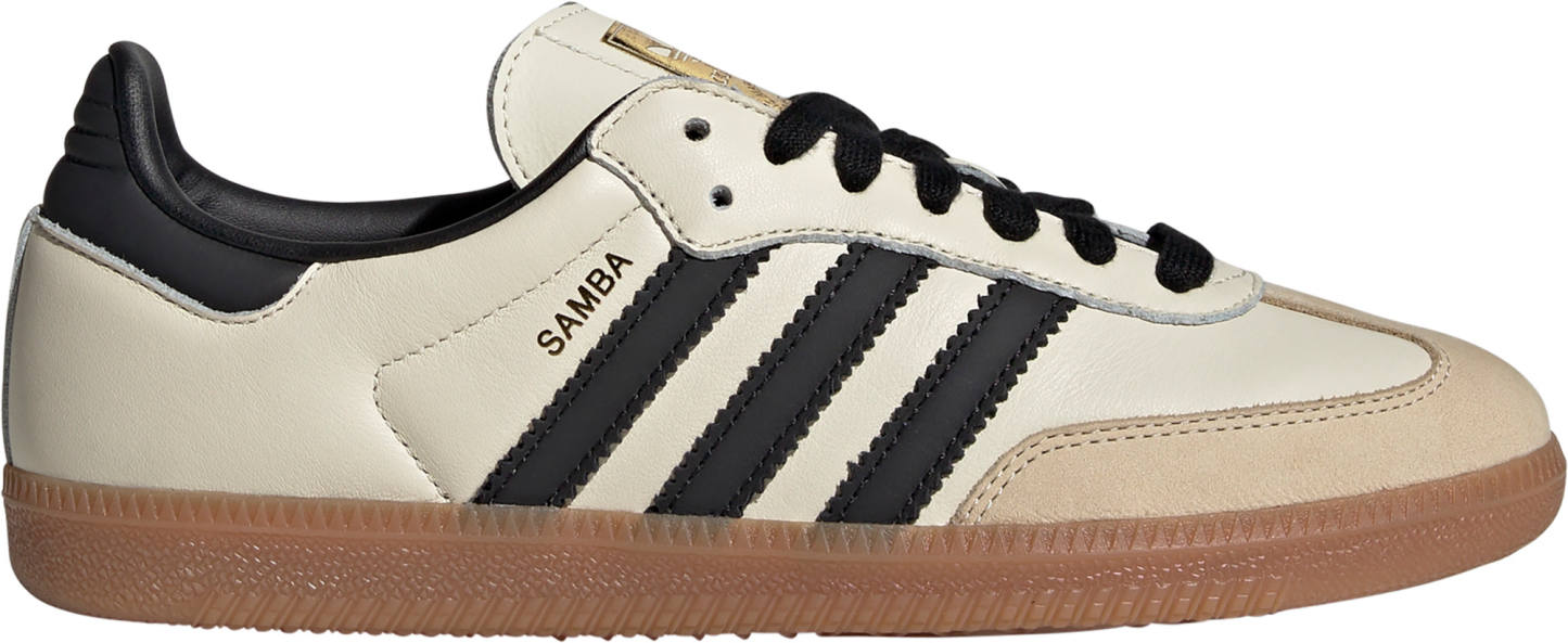 adidas Women's Samba OG Shoes - Cream/Black - View 1