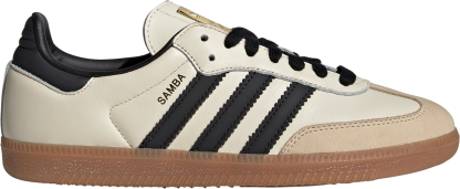 adidas Women's Samba OG Shoes - Cream/Black - View 1