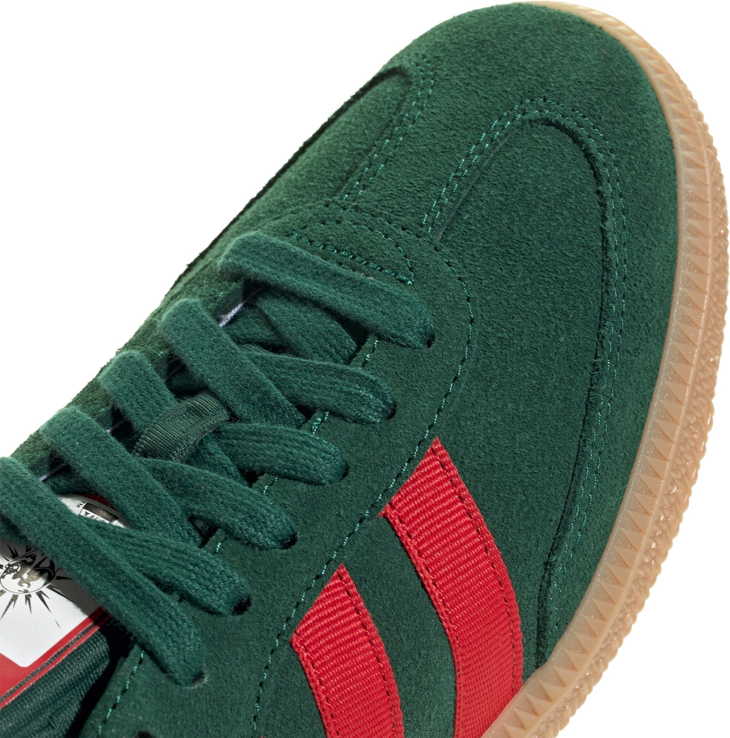 adidas Kids' Grade School FIFA World Cup Samba OG Shoes - Team Dark Green/Better Scarlet/Gum - View 7