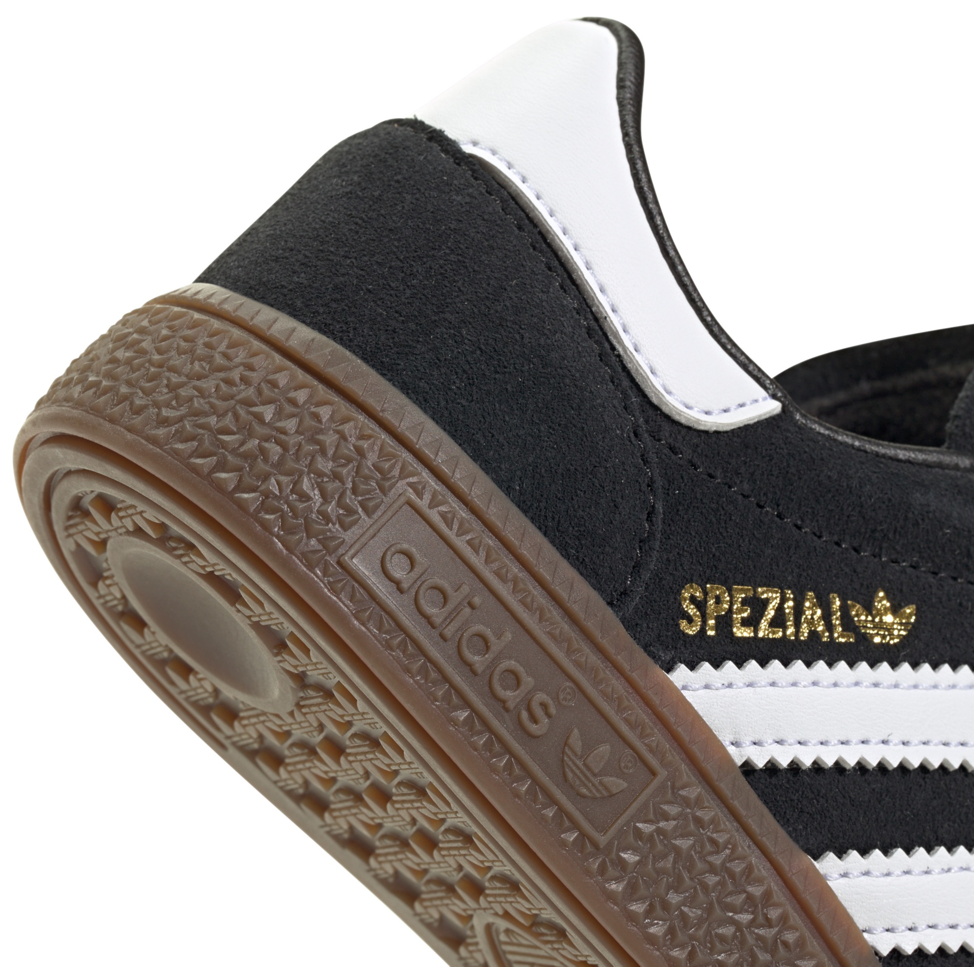 adidas Kids' Preschool Handball Spezial Shoes - Black/White/Gum - View 8