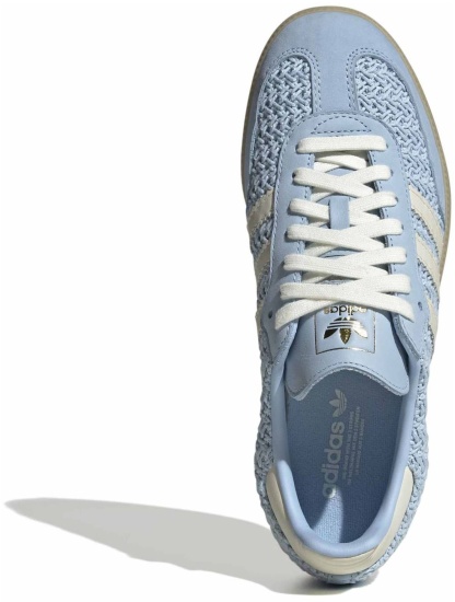 adidas Women's Samba OG Shoes - Crochet Clear Sky/Off Wht - View 2