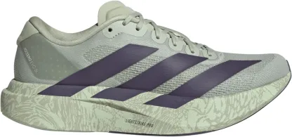 adidas Women's Adizero EVO SL Running Shoes - Halo Green/Trace Purple/Sandy Pink - View 1
