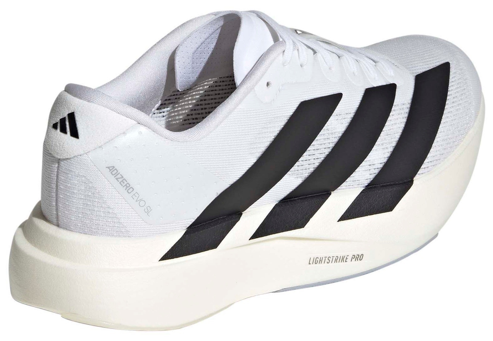 adidas Women's Adizero EVO SL Running Shoes - White/Black/White - View 6