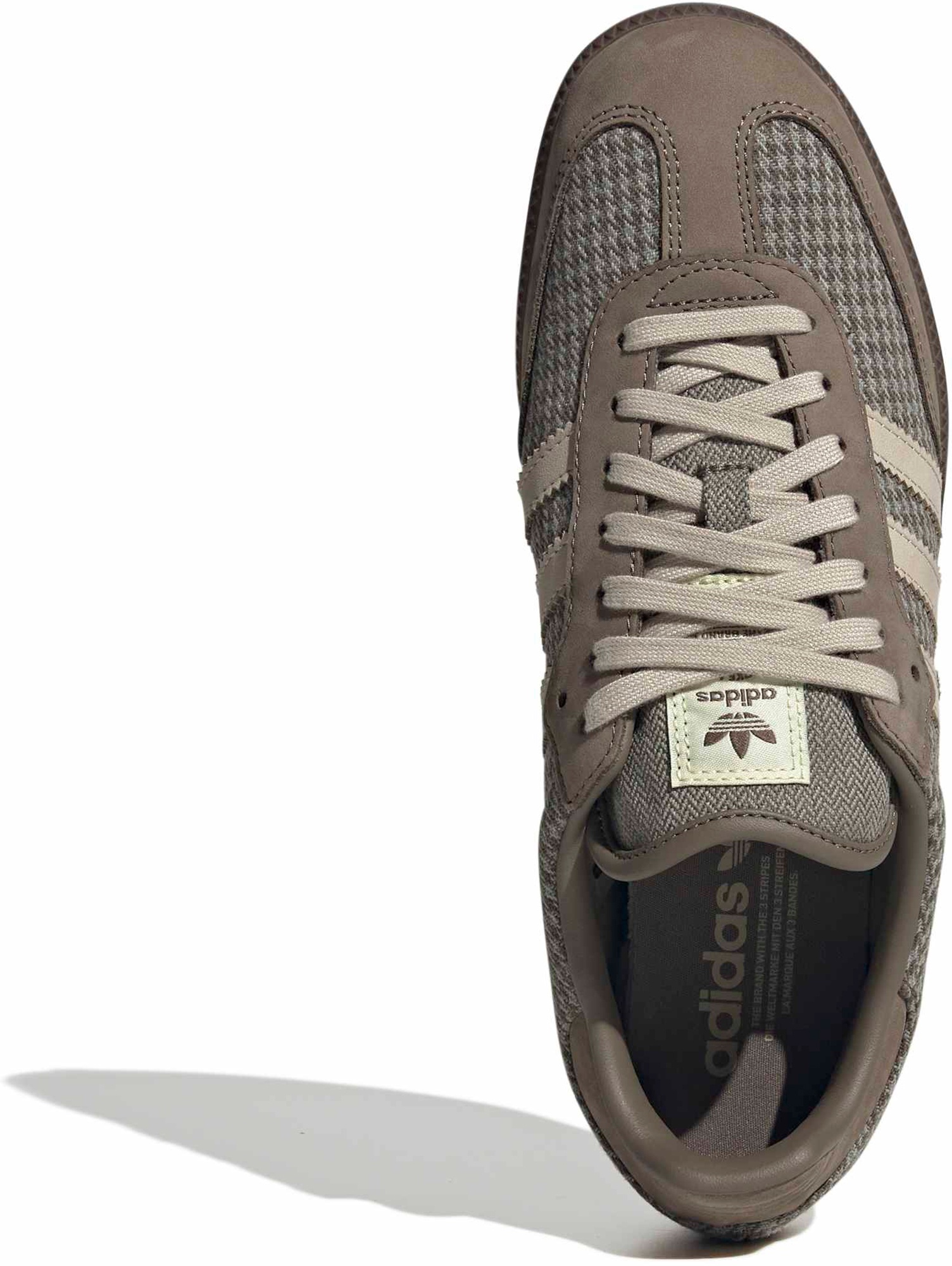 adidas Samba OG Shoes - Hndstooth Brown/Khaki - View 2